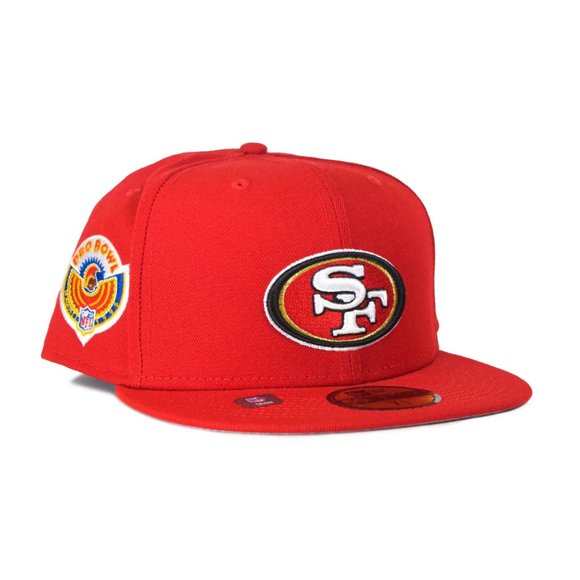 New Era San Francisco 49ers 59FIFTY Fitted Hat Pro Bowl Side Patch Size 7 7/8 - Picture 3 of 5